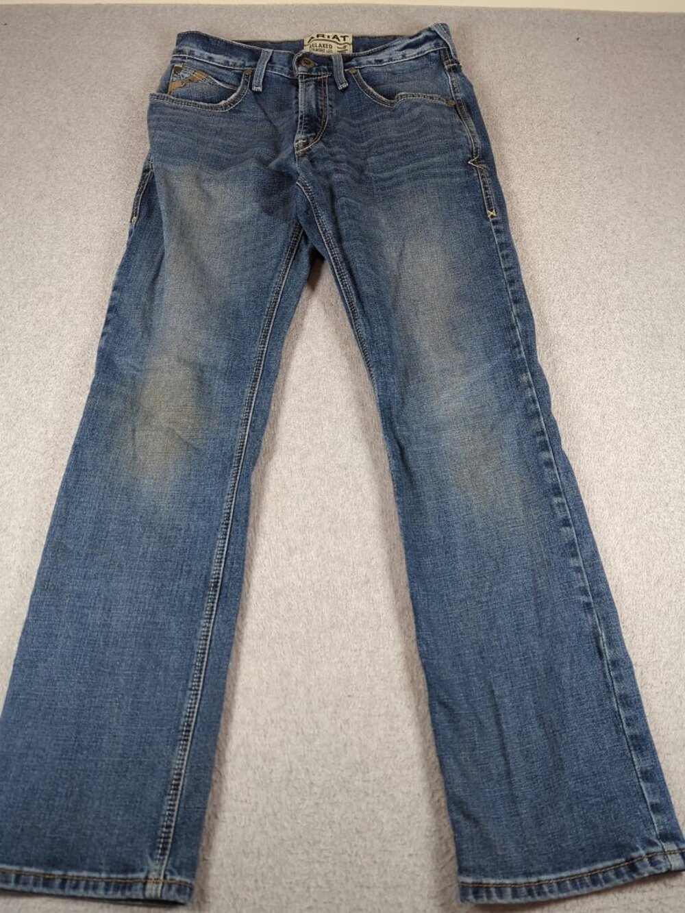 Ariat Jeans Men's 29x32 Blue M4 Relaxed Straight Leg Western Outdoor Stretch